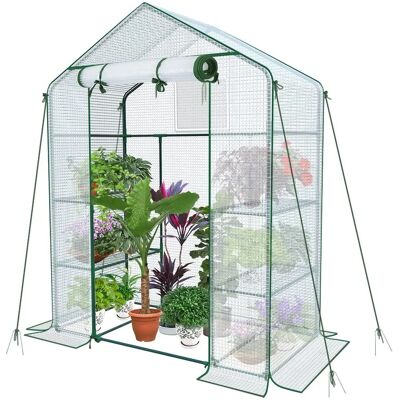 Serre VOUNOT avec Étagères - 143x73x195 cm - Serre de Jardin - Publicité Serre VOUNOT avec Étagères - 143x73x195 cm - Serre de Jardin - Publicité