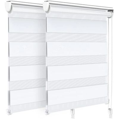 VOUNOT Tenda a Rullo Zebra de Doble Tela - Día y Noche VOUNOT Tenda a Rullo Zebra de Doble Tela - Día y Noche