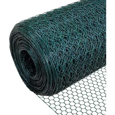 VOUNOT Recinzione in Rete Esagonale - 13mm, Verde, 1x50m VOUNOT Recinzione in Rete Esagonale - 13mm, Verde, 1x50m