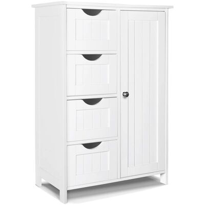 VOUNOT Badkamerkast - 55x30x82cm - Wit VOUNOT Badkamerkast - 55x30x82cm - Wit