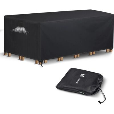 VOUNOT Garden Furniture Cover 242x162x73cm Waterproof Patio Set - Garden Furniture VOUNOT Garden Furniture Cover 242x162x73cm Waterproof Patio Set - Garden Furniture
