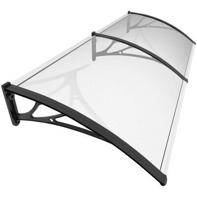 VOUNOT Black 200x80cm Canopy for Front Door & Porch VOUNOT Black 200x80cm Canopy for Front Door & Porch