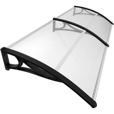 VOUNOT Tettoia esterna nera 200x80cm - Protezione dalla pioggia VOUNOT Tettoia esterna nera 200x80cm - Protezione dalla pioggia