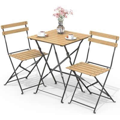 VOUNOT Ensemble de Jardin 3 Pièces Table et Chaises - Mobilier de Jardin - Publicité VOUNOT Ensemble de Jardin 3 Pièces Table et Chaises - Mobilier de Jardin - Publicité