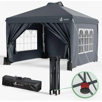 VOUNOT Opvouwbare Gazebo 3x3m met 4 Zijwanden - Tuin Tent VOUNOT Opvouwbare Gazebo 3x3m met 4 Zijwanden - Tuin Tent