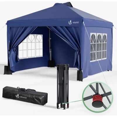 VOUNOT Garten 3x3m Klappbares Pavillon mit Seitenwänden - Outdoor Event Zelt VOUNOT Garten 3x3m Klappbares Pavillon mit Seitenwänden - Outdoor Event Zelt