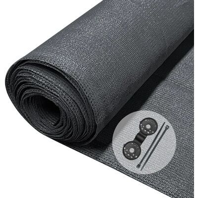 Vounot - Privacy Mesh 1.8×20m, HDPE privacy screen, Anthracite Vounot - Privacy Mesh 1.8×20m, HDPE privacy screen, Anthracite