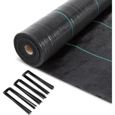 Vounot Sieć na chwasty - UV ochrona, 2x50m, 100 g/m² Vounot Sieć na chwasty - UV ochrona, 2x50m, 100 g/m²