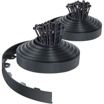 VOUNOT Garden Edging Flexible with 80 Stakes - Garden Type VOUNOT Garden Edging Flexible with 80 Stakes - Garden Type