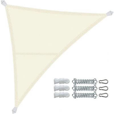 VOUNOT Vela Ombreggiante Beige 3x3x3m - Tenda da sole VOUNOT Vela Ombreggiante Beige 3x3x3m - Tenda da sole
