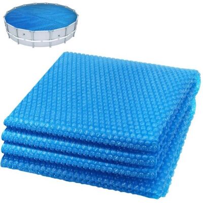 VOUNOT Zwembad Deksel Bubbels Zonnewarmte - Ø 305 cm - Blauw - Zwembadverwarming VOUNOT Zwembad Deksel Bubbels Zonnewarmte - Ø 305 cm - Blauw - Zwembadverwarming