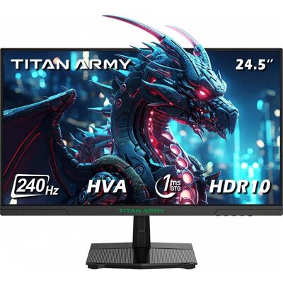 Moniteur de Jeu Titan Army P2510H 24,5'' - 240Hz, HDR10, Faible Lumière Bleue - Publicité Moniteur de Jeu Titan Army P2510H 24,5'' - 240Hz, HDR10, Faible Lumière Bleue - Publicité