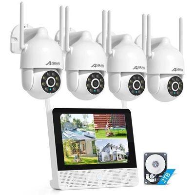 Kit de vidéosurveillance Anran 13' NVR 4 Caméras 360° - Publicité Kit de vidéosurveillance Anran 13' NVR 4 Caméras 360° - Publicité