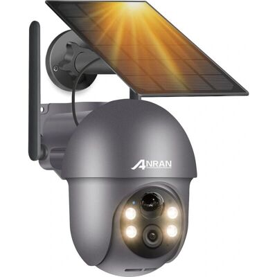 Caméra de Surveillance Extérieure ANRAN 5MP avec Panneau Solaire - 360° WiFi - Publicité Caméra de Surveillance Extérieure ANRAN 5MP avec Panneau Solaire - 360° WiFi - Publicité