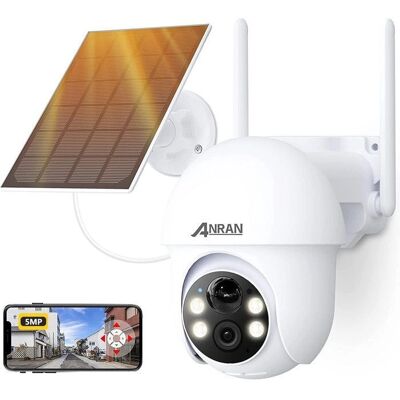 Caméra de Sécurité ANRAN 2K HD - 360° Sans Fil avec Panneau Solaire - Publicité Caméra de Sécurité ANRAN 2K HD - 360° Sans Fil avec Panneau Solaire - Publicité