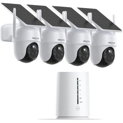 Kit de Videovigilancia Exterior Inalámbrico 4MP Anran - 2 Cámaras, Estación Base, 64GB SD Kit de Videovigilancia Exterior Inalámbrico 4MP Anran - 2 Cámaras, Estación Base, 64GB SD