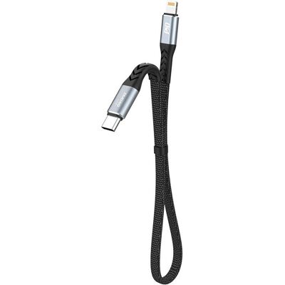 Dudao L10P USB-C zu Lightning 20W PD Kabel - 0,23m - Schwarz Dudao L10P USB-C zu Lightning 20W PD Kabel - 0,23m - Schwarz