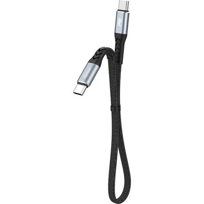 Kabel USB-C Dudao L10C - 0,23m, Černý, Podporuje 100W PD Kabel USB-C Dudao L10C - 0,23m, Černý, Podporuje 100W PD