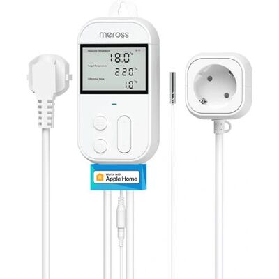Termóstato branco Meross MTS960HK - Aquecimento & Refrigeração - Casa Inteligente Wi-Fi Termóstato branco Meross MTS960HK - Aquecimento & Refrigeração - Casa Inteligente Wi-Fi