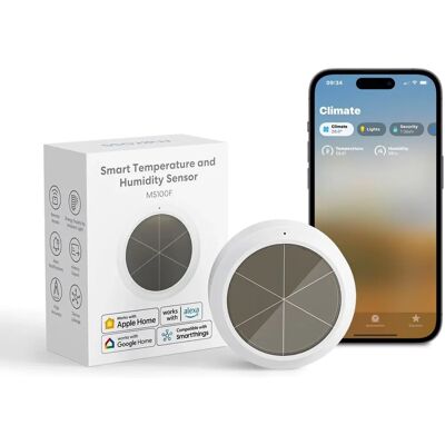 MEROSS Temperatur- & Feuchtigkeitsensor - Hochpräzise, Apple HomeKit MEROSS Temperatur- & Feuchtigkeitsensor - Hochpräzise, Apple HomeKit