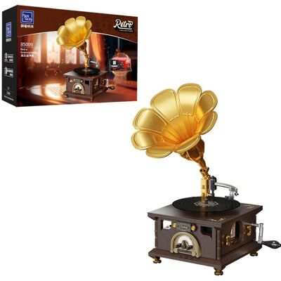 PANTASY Vintage Grammophon Baukasten - 646 Teile - Ab 6+ PANTASY Vintage Grammophon Baukasten - 646 Teile - Ab 6+