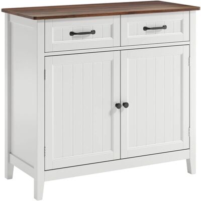 Bealife - Aparador con 2 cajones y 2 puertas, estante ajustable Bealife - Aparador con 2 cajones y 2 puertas, estante ajustable