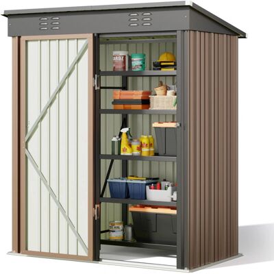 Bealife - Metal Garden Shed - Marrón - Garden shed Bealife - Metal Garden Shed - Marrón - Garden shed