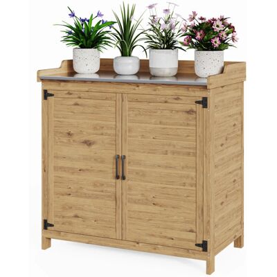 BEALIFE - Plant Table - Natural - Cabinet - Mesa de jardín BEALIFE - Plant Table - Natural - Cabinet - Mesa de jardín
