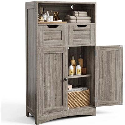 Bealife - ModularBathStorage - Gris - Rangement Salle de bains - Publicité Bealife - ModularBathStorage - Gris - Rangement Salle de bains - Publicité