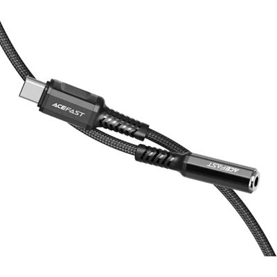Acefast USB C Audio Kabel - 3,5 mm Mini Jack - 18cm - Schwarz - Audio Typ C Acefast USB C Audio Kabel - 3,5 mm Mini Jack - 18cm - Schwarz - Audio Typ C