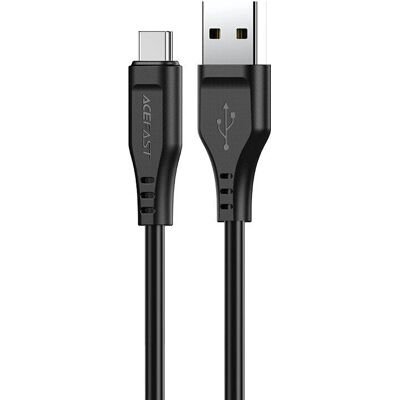 Acefast USB-Kabel - 1,2m, 60W, Schwarz - USB-C auf USB-A Acefast USB-Kabel - 1,2m, 60W, Schwarz - USB-C auf USB-A