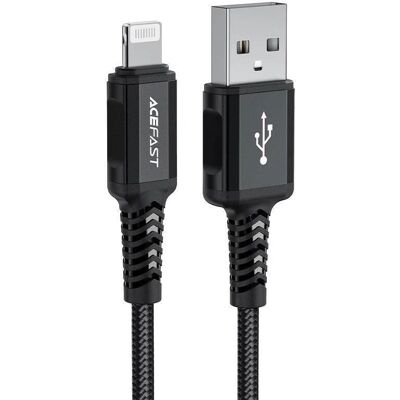 Acefast C4-02-A-L Schwarzes 120cm USB Kabel für iPhone Acefast C4-02-A-L Schwarzes 120cm USB Kabel für iPhone