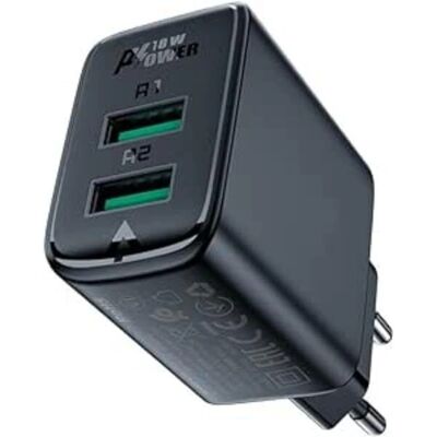 Acefast A33 Wandladegerät - 2 USB, 18W, Schnellladung Acefast A33 Wandladegerät - 2 USB, 18W, Schnellladung