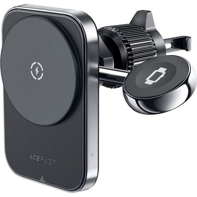Acefast D18 Autohalterung mit MagSafe / Qi-Ladegerät + USB-A USB-C-Kabel - Schwarz Acefast D18 Autohalterung mit MagSafe / Qi-Ladegerät + USB-A USB-C-Kabel - Schwarz