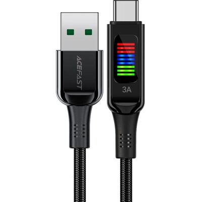 Acefast Modell C7-04 USB-A USB-C 60W 1,2m Kabel mit Display - Laden & Daten Acefast Modell C7-04 USB-A USB-C 60W 1,2m Kabel mit Display - Laden & Daten