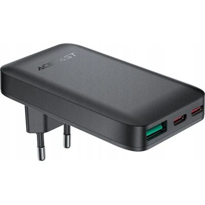 Acefast A100 65W GaN Ladegerät - Dual USB-C, USB-A - Kompakt Netzteil Acefast A100 65W GaN Ladegerät - Dual USB-C, USB-A - Kompakt Netzteil