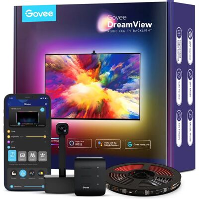 Govee DreamView T1 Podświetlenie telewizora - 55-65" RGBIC, Wi-Fi/Bluetooth Govee DreamView T1 Podświetlenie telewizora - 55-65" RGBIC, Wi-Fi/Bluetooth