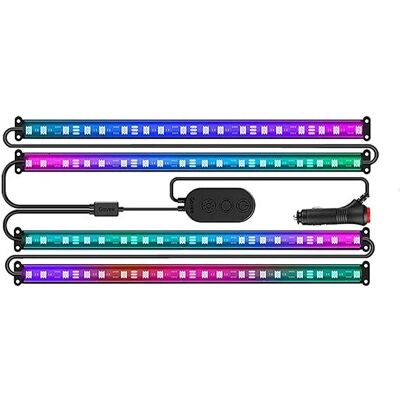 Luzes internas de carro RGBIC pretas Govee - Iluminação interna Luzes internas de carro RGBIC pretas Govee - Iluminação interna