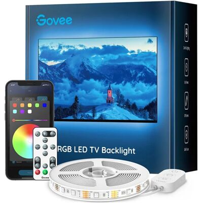 Govee RGB Bluetooth LED Hintergrundbeleuchtung - Smarte TV-Leiste Govee RGB Bluetooth LED Hintergrundbeleuchtung - Smarte TV-Leiste