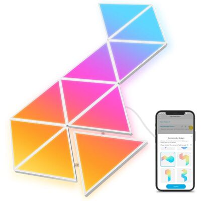Govee Biały Wi-Fi/Bluetooth Trójkątny Panel Świetlny - LED Panel Govee Biały Wi-Fi/Bluetooth Trójkątny Panel Świetlny - LED Panel