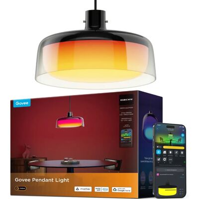 Govee Vitt Taklampa - Smart Wi-Fi/Bluetooth, RGBICWW Govee Vitt Taklampa - Smart Wi-Fi/Bluetooth, RGBICWW
