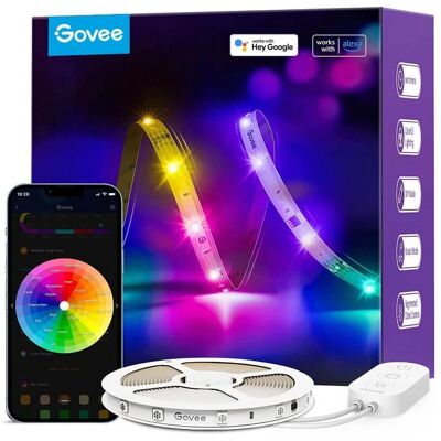 Govee H618A Biała Wi-Fi Bluetooth Inteligentna taśma LED - Taśma LED Govee H618A Biała Wi-Fi Bluetooth Inteligentna taśma LED - Taśma LED