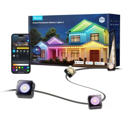 Oświetlenie zewnętrzne Govee 2 x 30m RGBICW Wi-Fi Bluetooth IP67 Oświetlenie zewnętrzne Govee 2 x 30m RGBICW Wi-Fi Bluetooth IP67