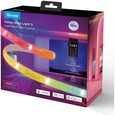 Govee H612CCD1 RGBIC LED Streifen - 10 m Innenbereich Govee H612CCD1 RGBIC LED Streifen - 10 m Innenbereich
