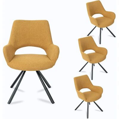 Set med 4 skandinaviska matstolar - 58,5x59x81 cm Set med 4 skandinaviska matstolar - 58,5x59x81 cm