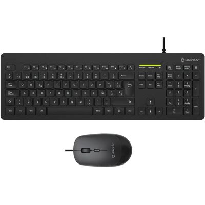 Teclado + Ratón UNYKAch MK211 PRO - Negro Español Teclado + Ratón UNYKAch MK211 PRO - Negro Español