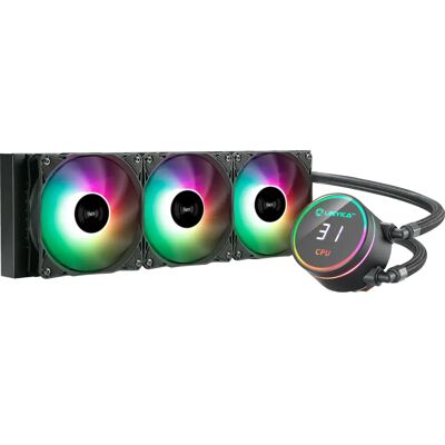 UNYKAch AquaStorm 360 Liquid Cooler - Supports Intel & AMD - RGB - Real-time Temp Display UNYKAch AquaStorm 360 Liquid Cooler - Supports Intel & AMD - RGB - Real-time Temp Display