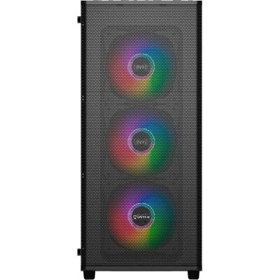 Unykach Mir 100 Desktop Gaming - Preto, Vidro Temperado, 4 Ventiladores ARGB Unykach Mir 100 Desktop Gaming - Preto, Vidro Temperado, 4 Ventiladores ARGB
