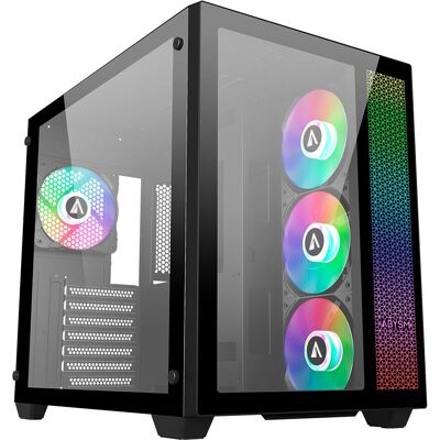 Gabinete para PC Gaming ABYSM Danube SAVA - Negro - ATX/Micro-ITX Gabinete para PC Gaming ABYSM Danube SAVA - Negro - ATX/Micro-ITX