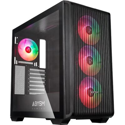 ABYSM Danube KAMP BX300 Desktop - Vollturm, Unterstützt Große Komponenten, Schwarz ABYSM Danube KAMP BX300 Desktop - Vollturm, Unterstützt Große Komponenten, Schwarz